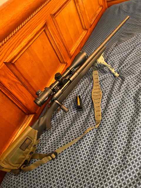 Savage 10 308 w/ scope and extras