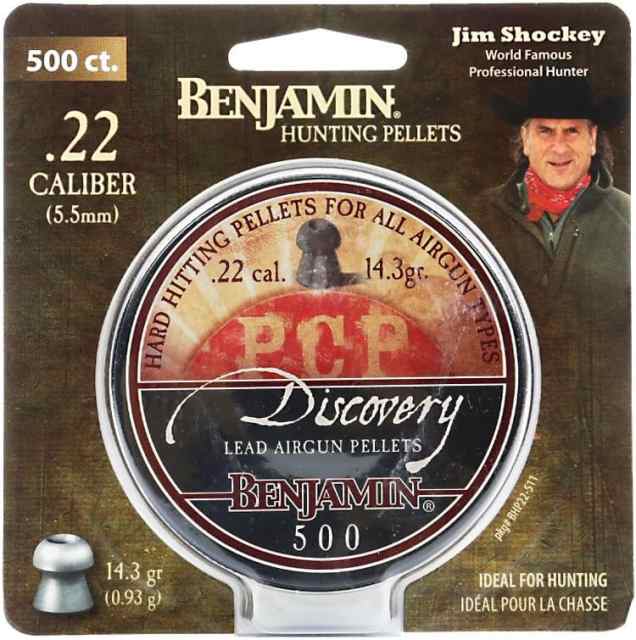 Benjamin Discovery Pellets ,22 cal ,500 ct, $10.00