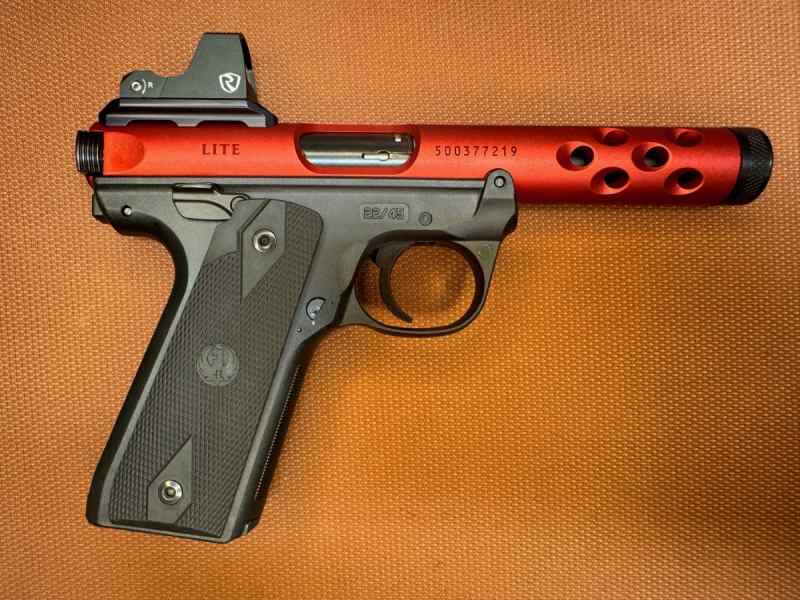 NEW IN THE BOX - Ruger Mark IV Red w/ Optic