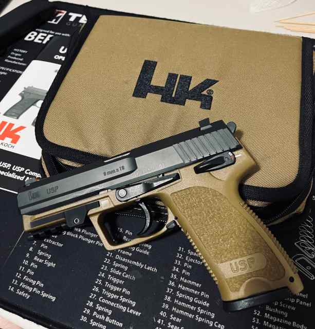 HK USP V1 9mm FDE (RAL 7008)