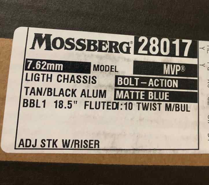 Mossberg MVP LC 308/7.62