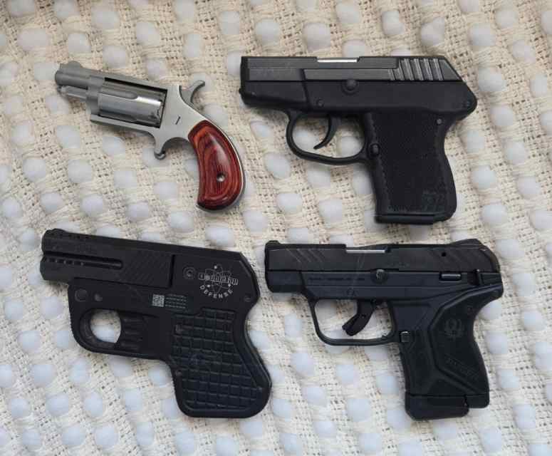   Ruger pcp 22, Doubletap 9mm, NAA 22, Keltec 32