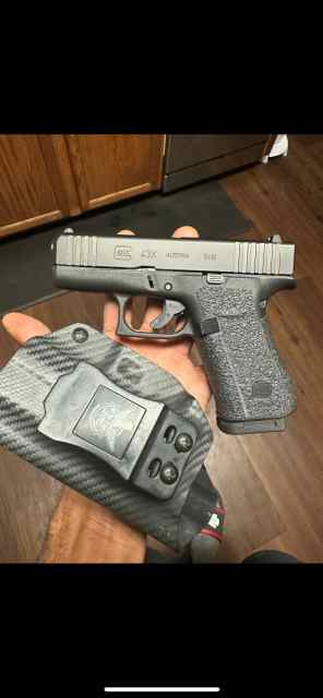 New!! Glock 43x w/ Talon grips and more 