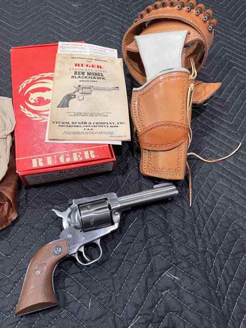 Early Ruger Stainless New Model Blackhawk .357mag.