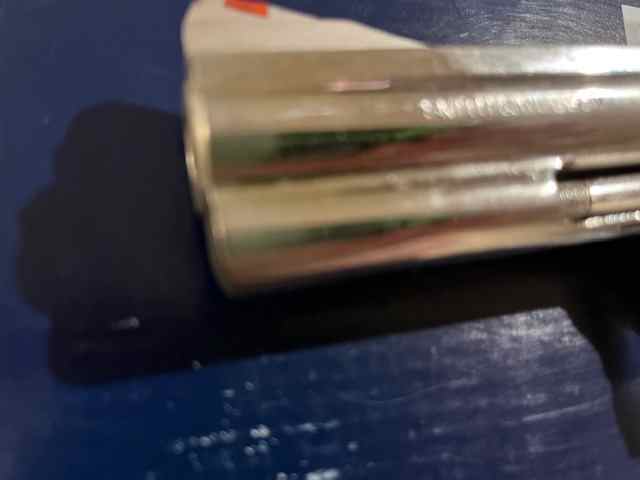 Smith and Wesson 586 in brilliant nickel 