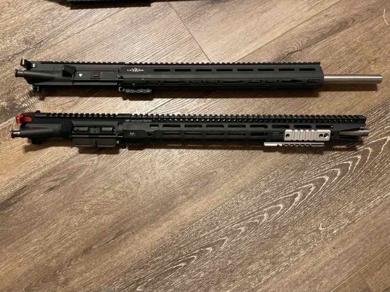 (2) complete Shilen AR15 6.5 grendel uppers 