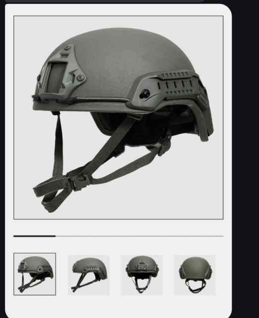 Ballistic  helmet w Peltor Comtac  Ach Nos Headset