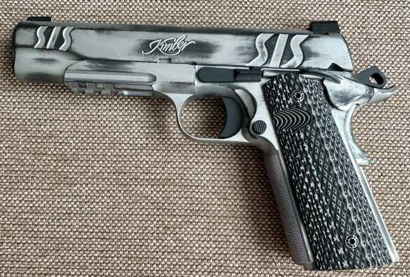 Kimber SIS RL 45 ACP Battle worn cerakote 1911
