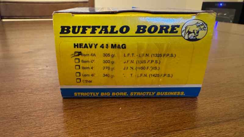 *Price drop* Premium Buffalo Bore Ammo- 44 Mag