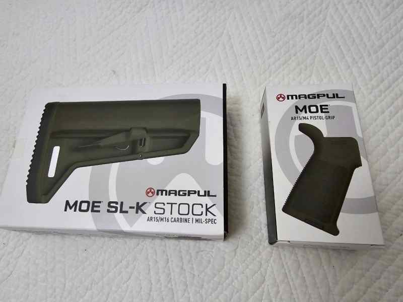 Magpul SL-K Stock and MOE Grip OD Green