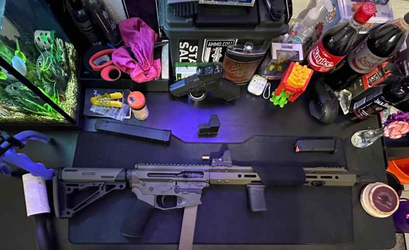 Custom OD Green AR-9 Rifle – 16” Barrel – 9mm – Pr