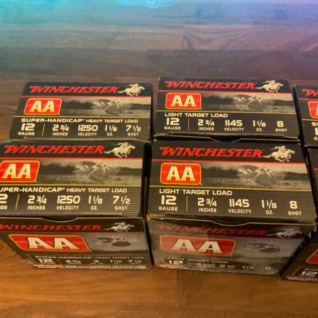 Winchester, Remington, Federal 12 GA ammo, 250 rds