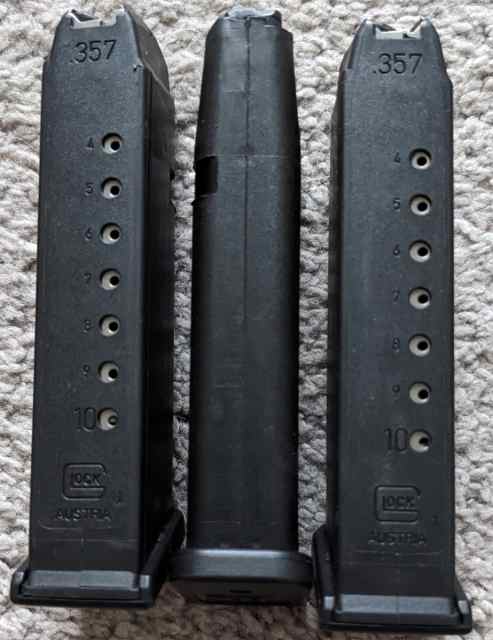 (3) Glock 31 (357SIG) 10RD Magazines/Gen 3