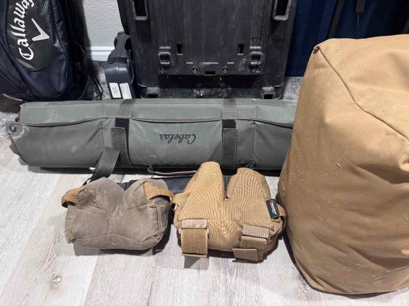 Armageddon gear bags and spring mats