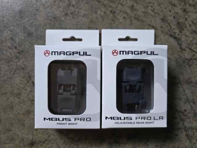 Magpul MBUS sights front and rear (black) 