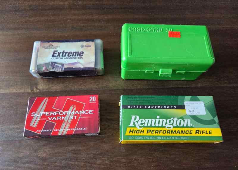 44 rounds of .222 Remington hunting rounds