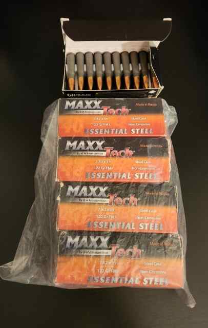 200 Rounds Maxx Tech 7.62 x 39 Non-Corrosive