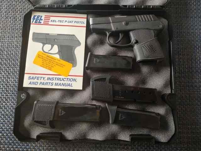 Keltec P3AT 380 with 4 mags &amp; extras