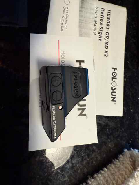 Holosun 508T x2 green w/irons