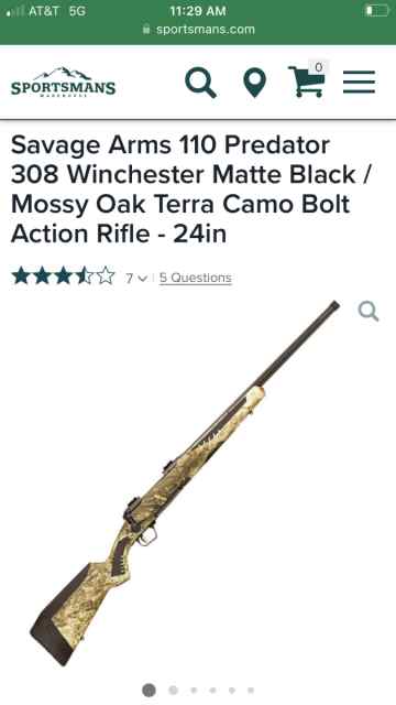 Savage 110 Predator 6.5 CM 