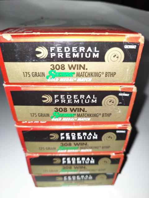 Federal Sierra Gold Medal Matchking . 308 175 gr