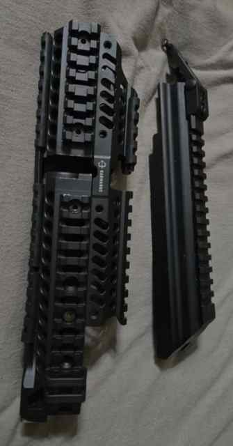 Barwarus alpha rail and tws dog leg rail