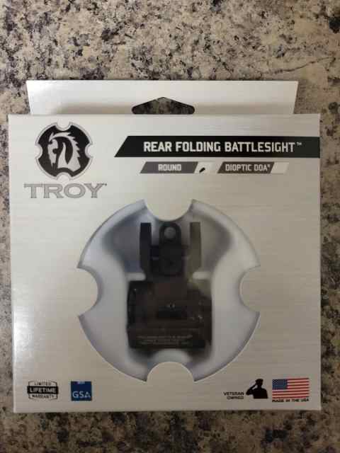 NIB Troy Folding Sight Set 