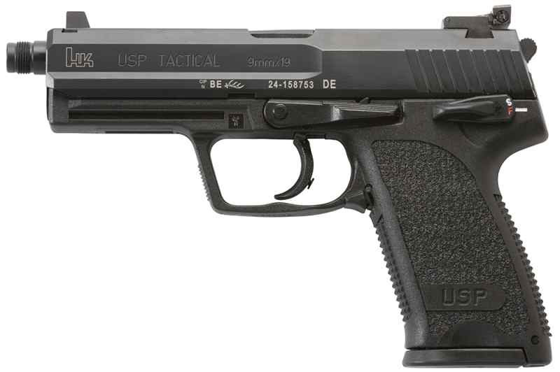 HK USP TACTICAL V1 9MM LUGER 4.86″ TB 15+1 (2) BLA