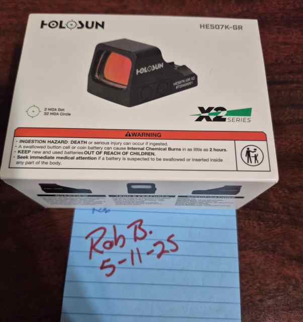 Holosun 507k x2 green brand new