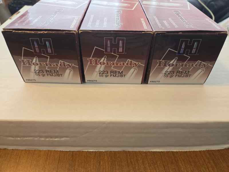 Hornady 223 REM 55 gr FMJ/BT