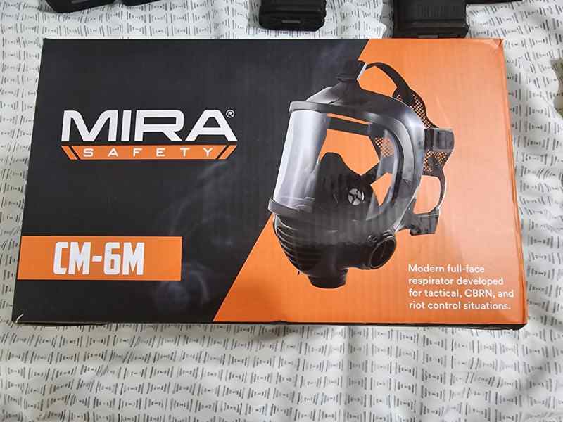 3 Brand New Gas Masks w/CBRN filters-Mira Safety