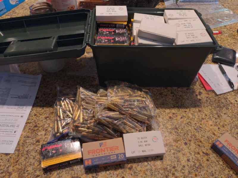 2000 rds 5.56 ammo