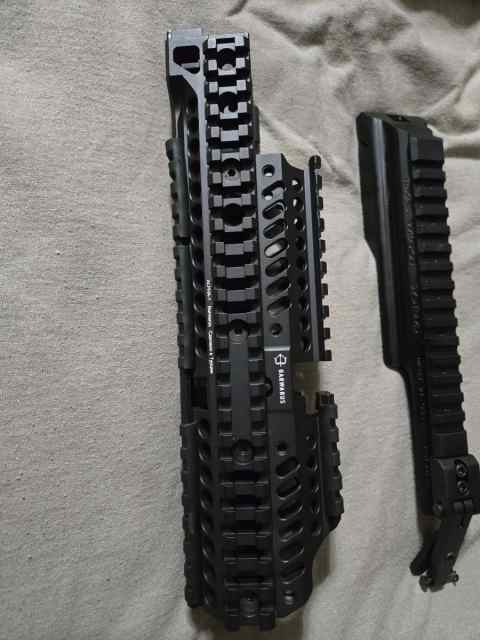 Barwarus alpha rail and tws dog leg rail