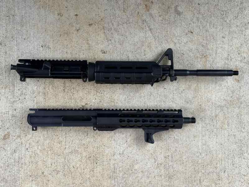 Pair of AR Uppers in 5.56 and 300 Blackout
