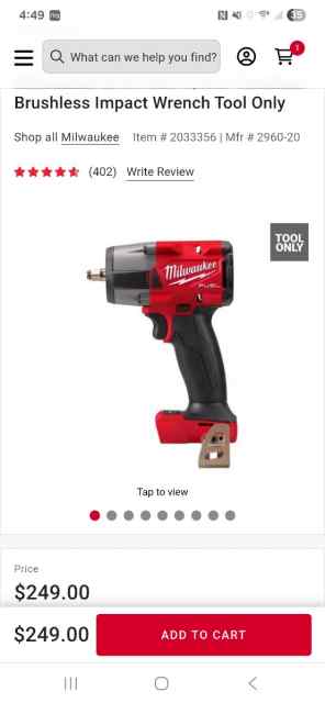 Milwaukee tools trade