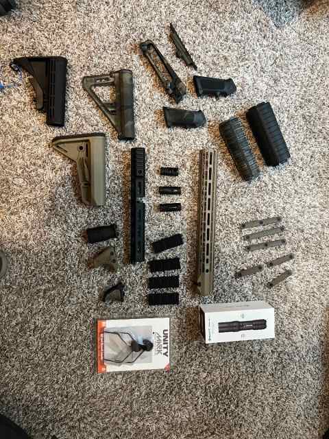 AR parts and accessories lot