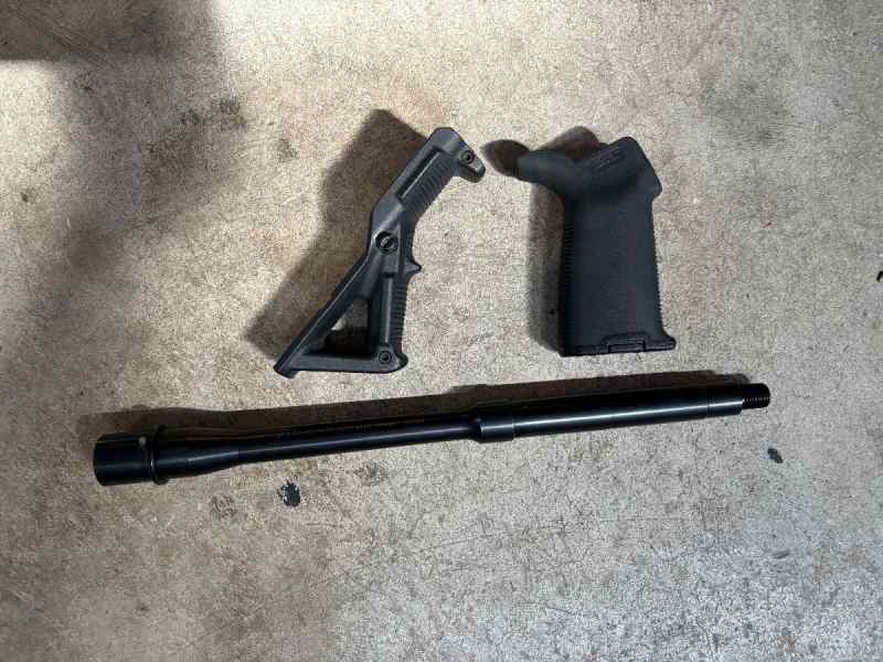 AR 12.5” barrel and parts 