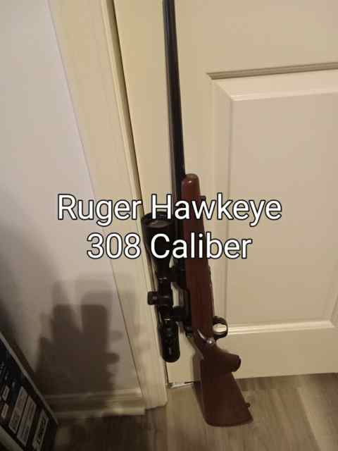 Ruger Hawkeye 308 caliber. 4X12 Scope 