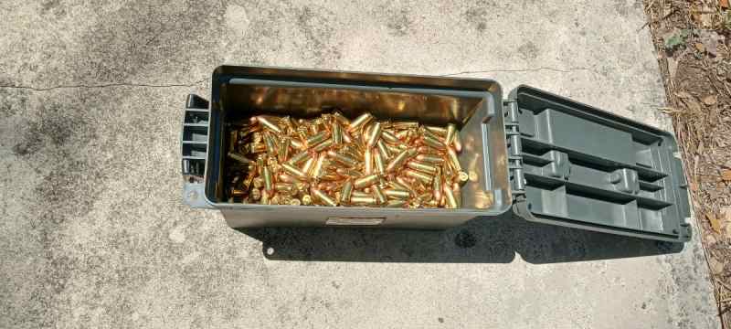 600 rounds 9mm 115 grain fmj in can