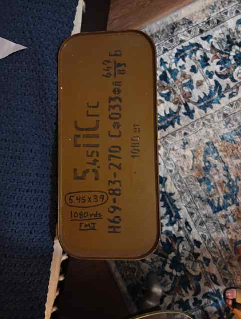 5.45 H69 russian army ammo-1000 round sardine can