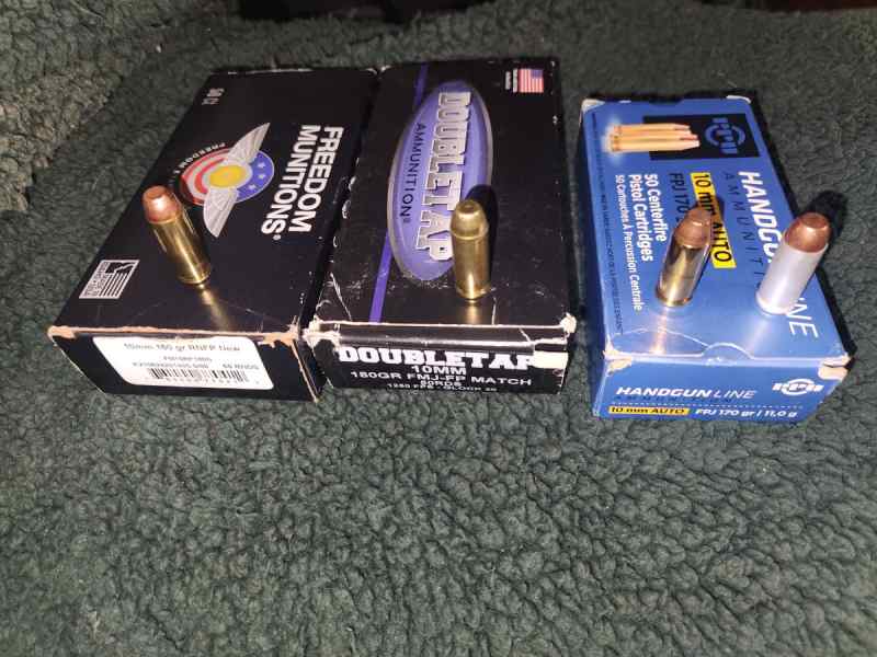 Assorted 10mm range ammo