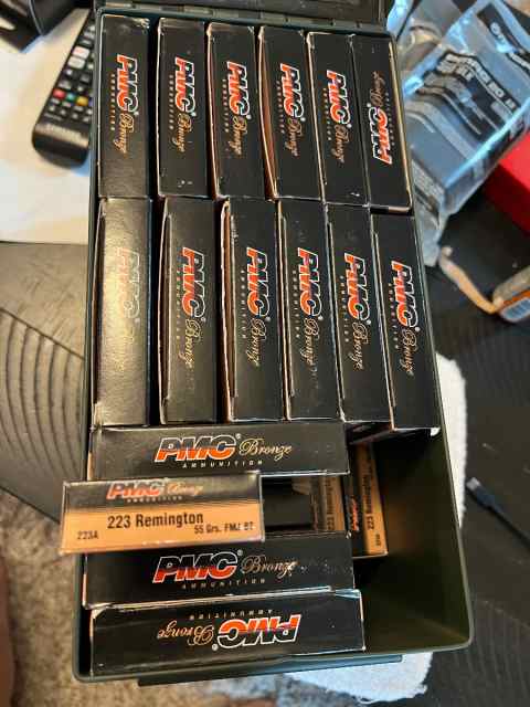 1,000 rd of 223 PMC Bronze 55gr FMJ-BT