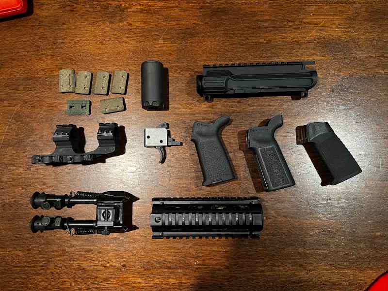 Ar parts trade for an optic