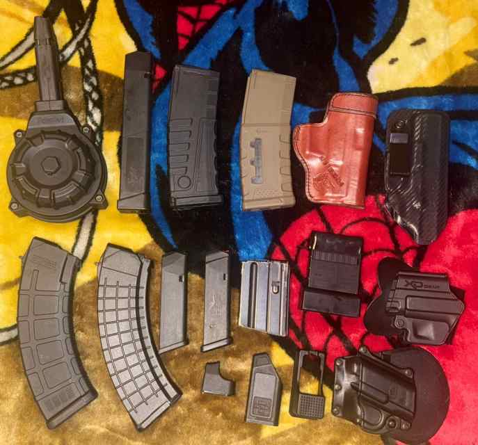 Magazines holsters speed loaders etc 