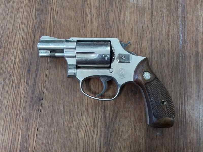 Smith Wesson 36 Flat Latch 38 Special Nickel 