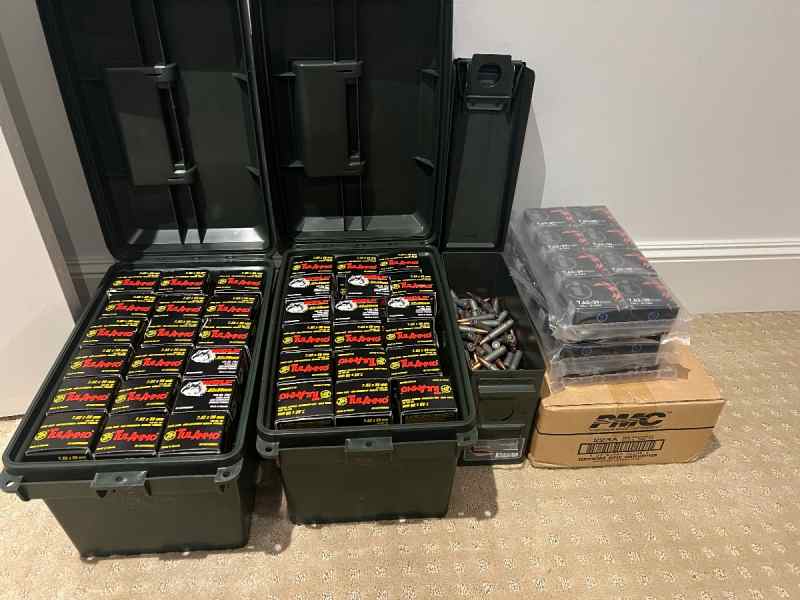 Bulk Ammo 7.62x39 and 223