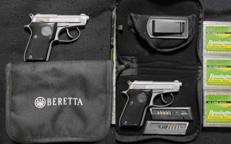 Beretta 21A Bobcat Inox .22lr non-fired new $500 